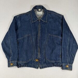 VTG Cobalt USA Womens Small Blue Denim Button Up Jacket